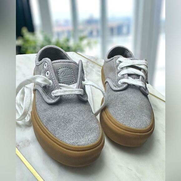 VANS Kids Pro Chima Ferguson Gum Sole Sneakers Shoes Grey Size 13 - Picture 2 of 16